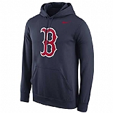 Men's Boston Red Sox Nike Logo Performance Pullover Hoodie - Navy Blue,baseball caps,new era cap wholesale,wholesale hats